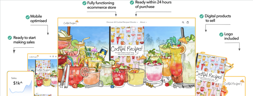 ‘summer’ cocktails recipe guide store for sale